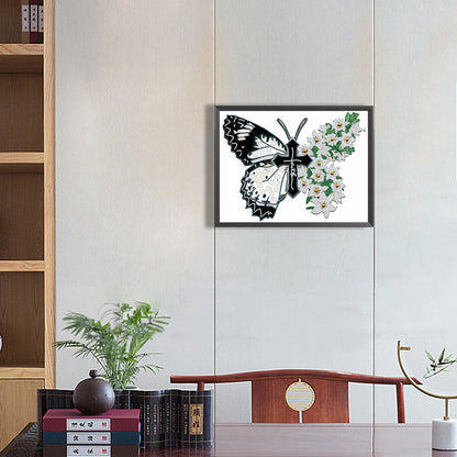 Beautiful Pansies - Special Shaped Drill Diamond Painting 40*30CM
