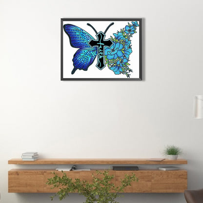 Beautiful Pansies - Special Shaped Drill Diamond Painting 40*30CM