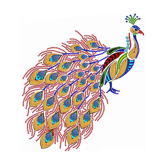 Simple Drawing Of Peacock - Special Shaped Drill Diamond Painting 30*40CM