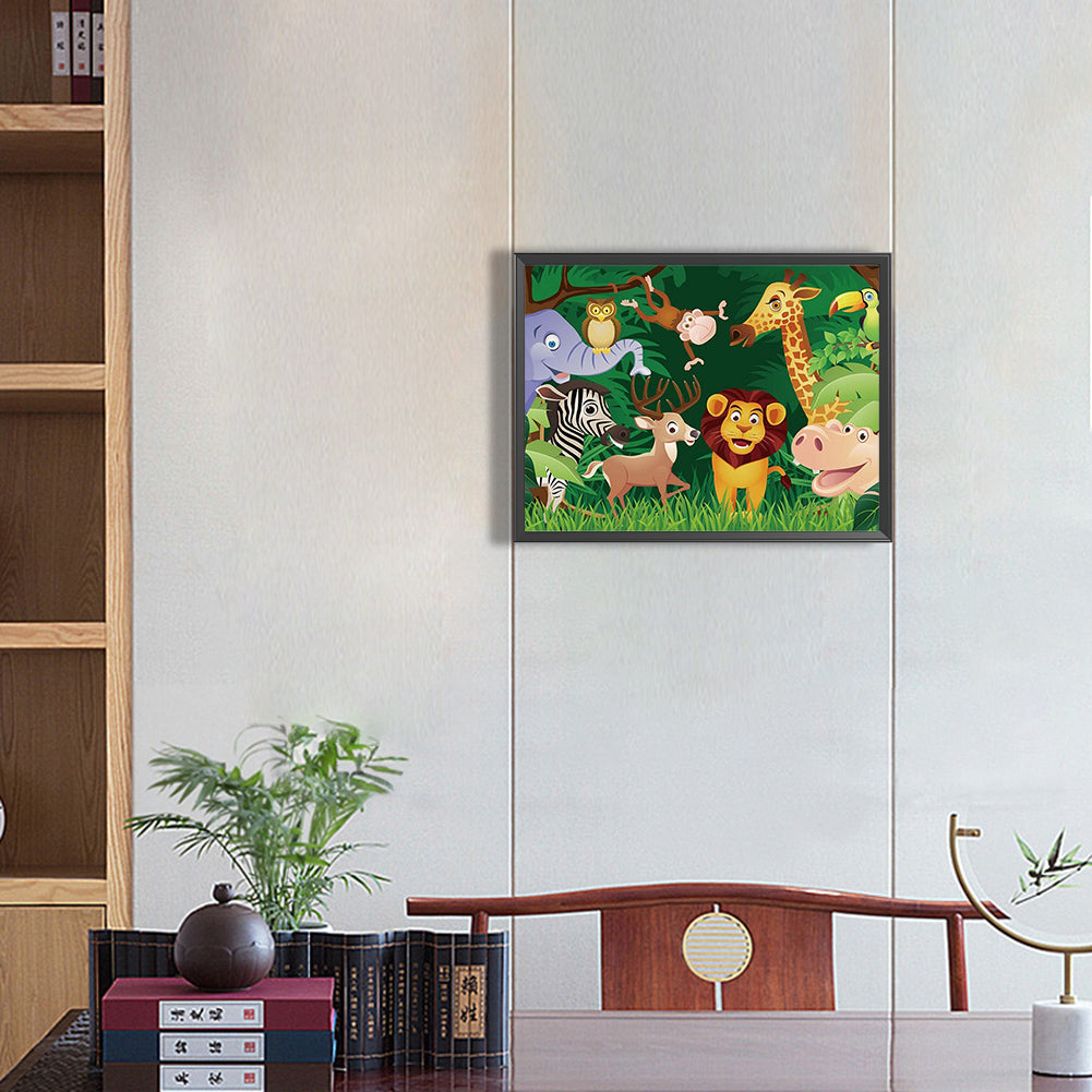 Fauna - Full Round Drill Diamond Painting 40*30CM