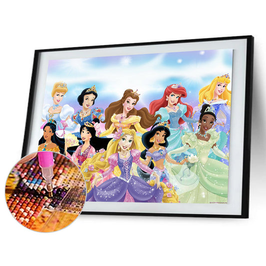 Princess Collection - Full Round Drill Diamond Painting 40*30CM