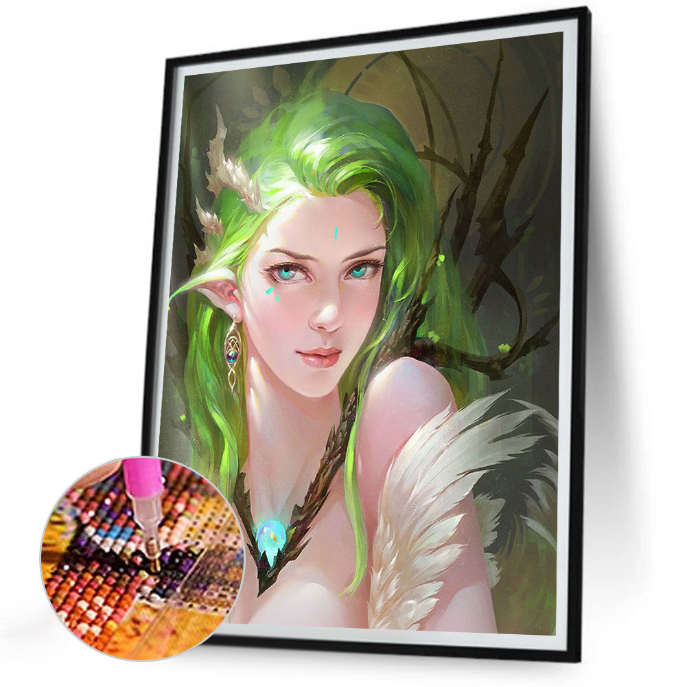 Elf Girl - Full Round Drill Diamond Painting 30*40CM