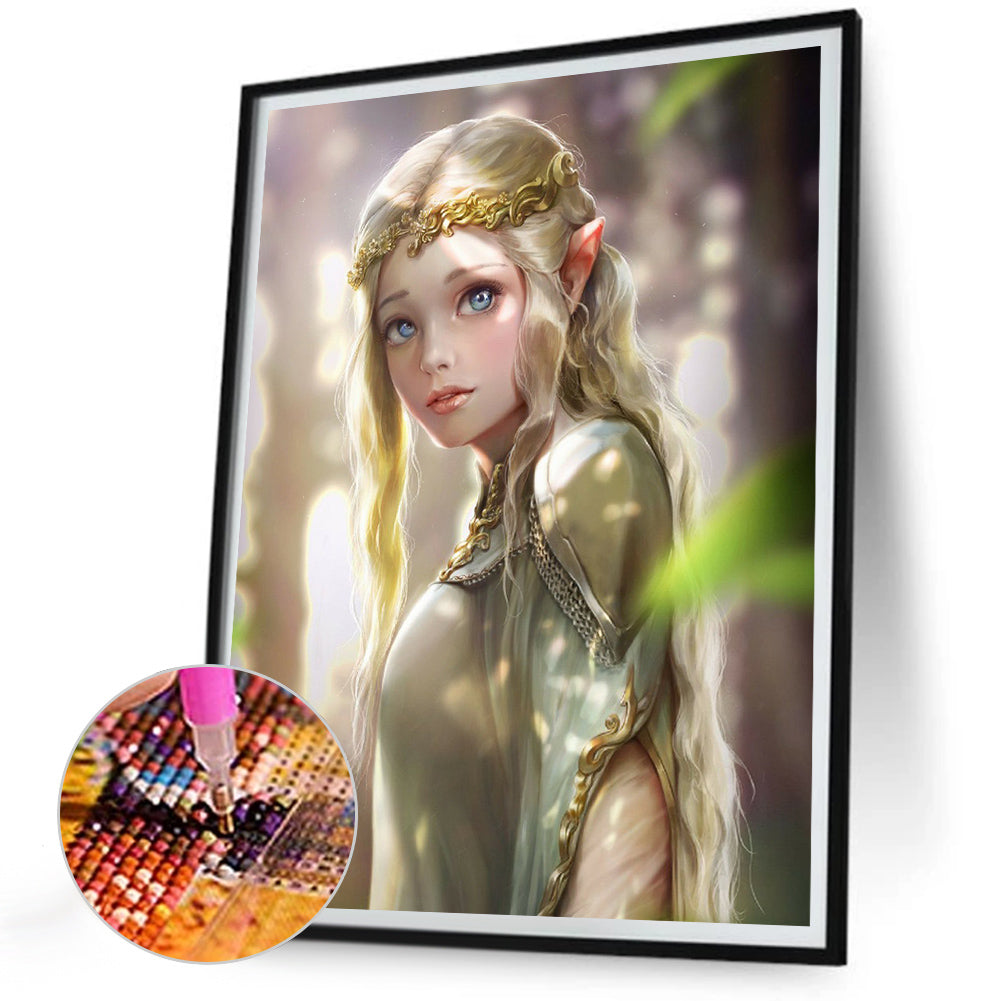 Elf Girl - Full Round Drill Diamond Painting 30*40CM