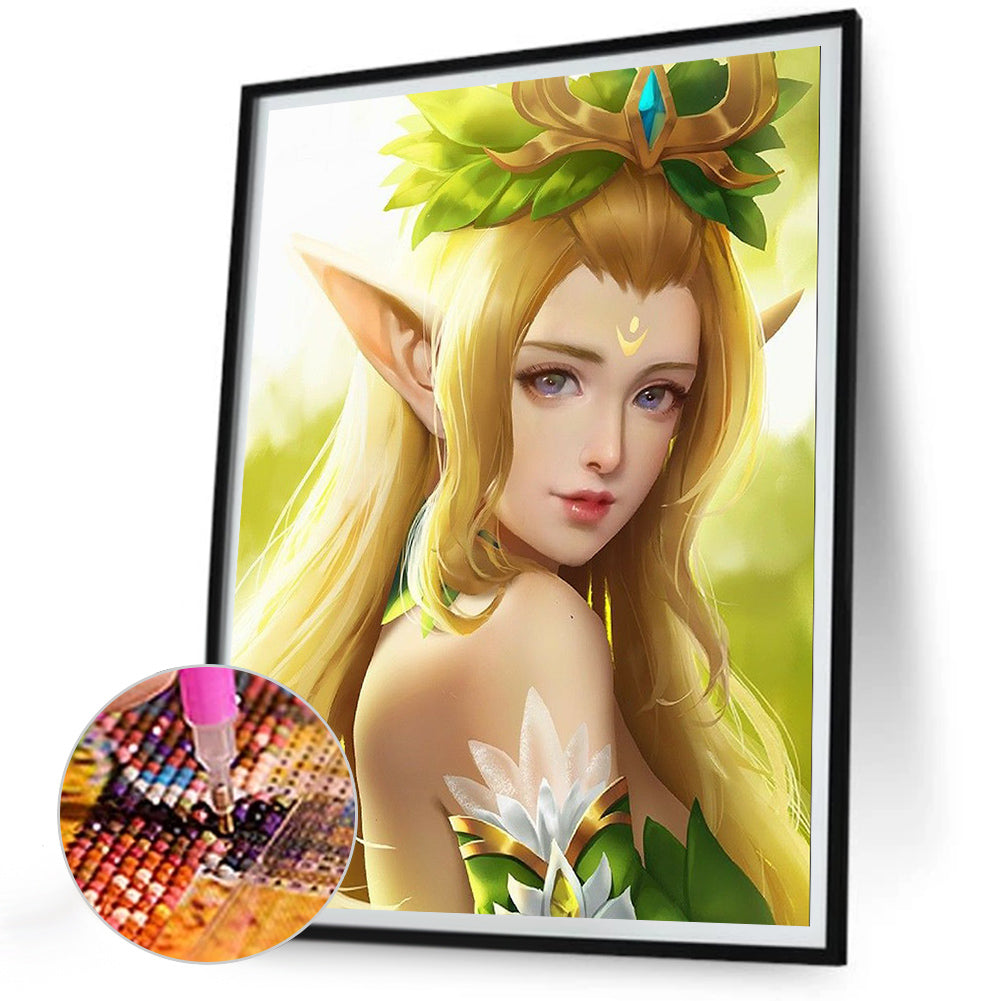 Elf Girl - Full Round Drill Diamond Painting 30*40CM