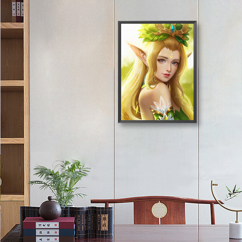 Elf Girl - Full Round Drill Diamond Painting 30*40CM