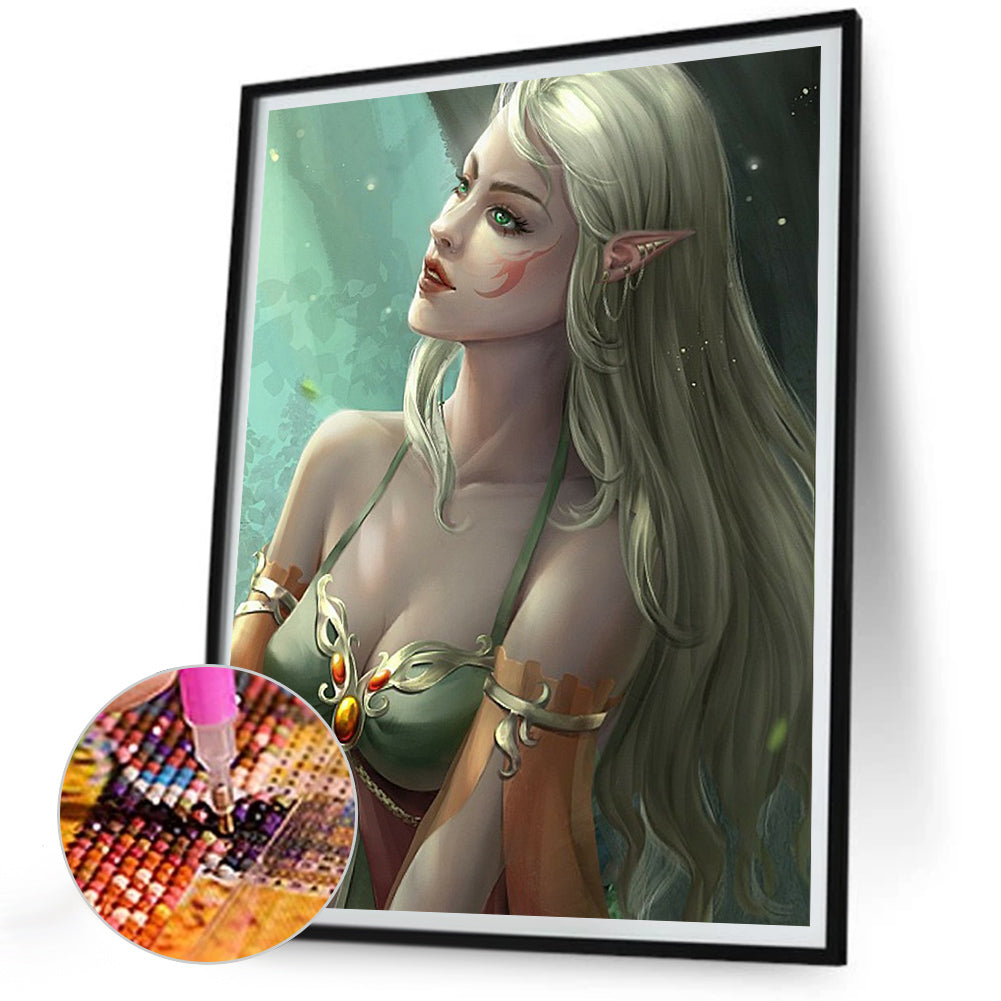 Elf Girl - Full Round Drill Diamond Painting 30*40CM