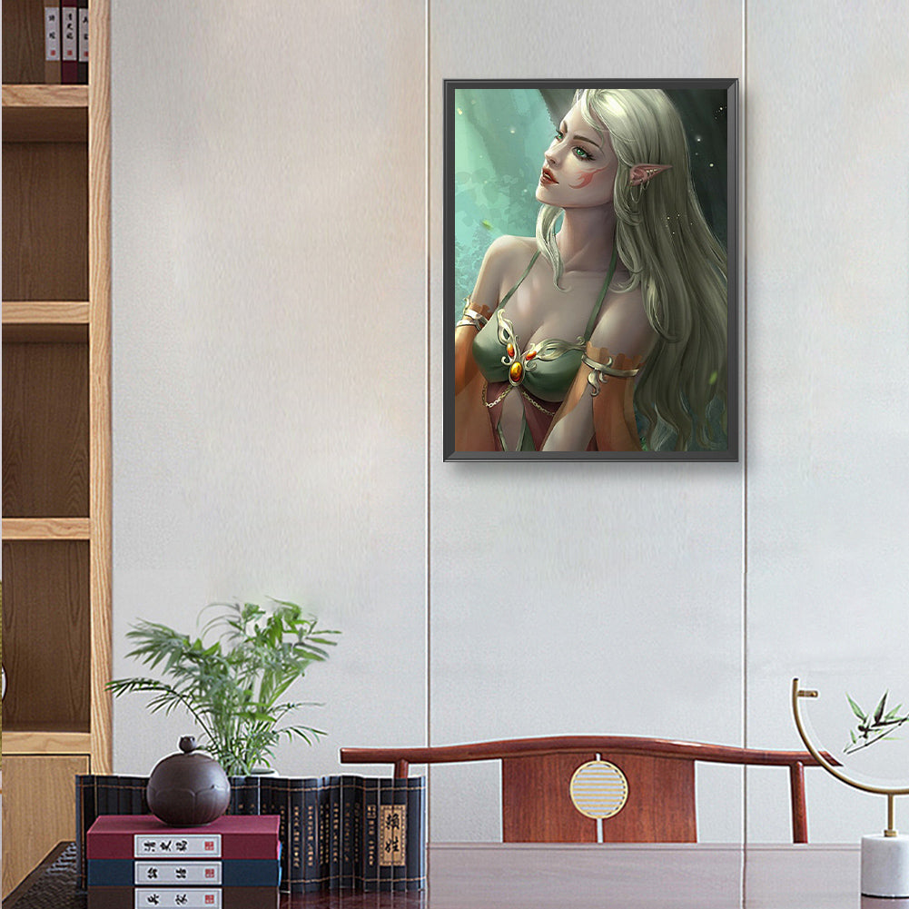 Elf Girl - Full Round Drill Diamond Painting 30*40CM