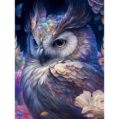 Owl - Full Round Drill Diamond Painting 30*40CM