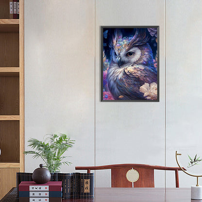 Owl - Full Round Drill Diamond Painting 30*40CM