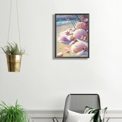 Beach Shells - Full Square Drill Diamond Painting 30*40CM