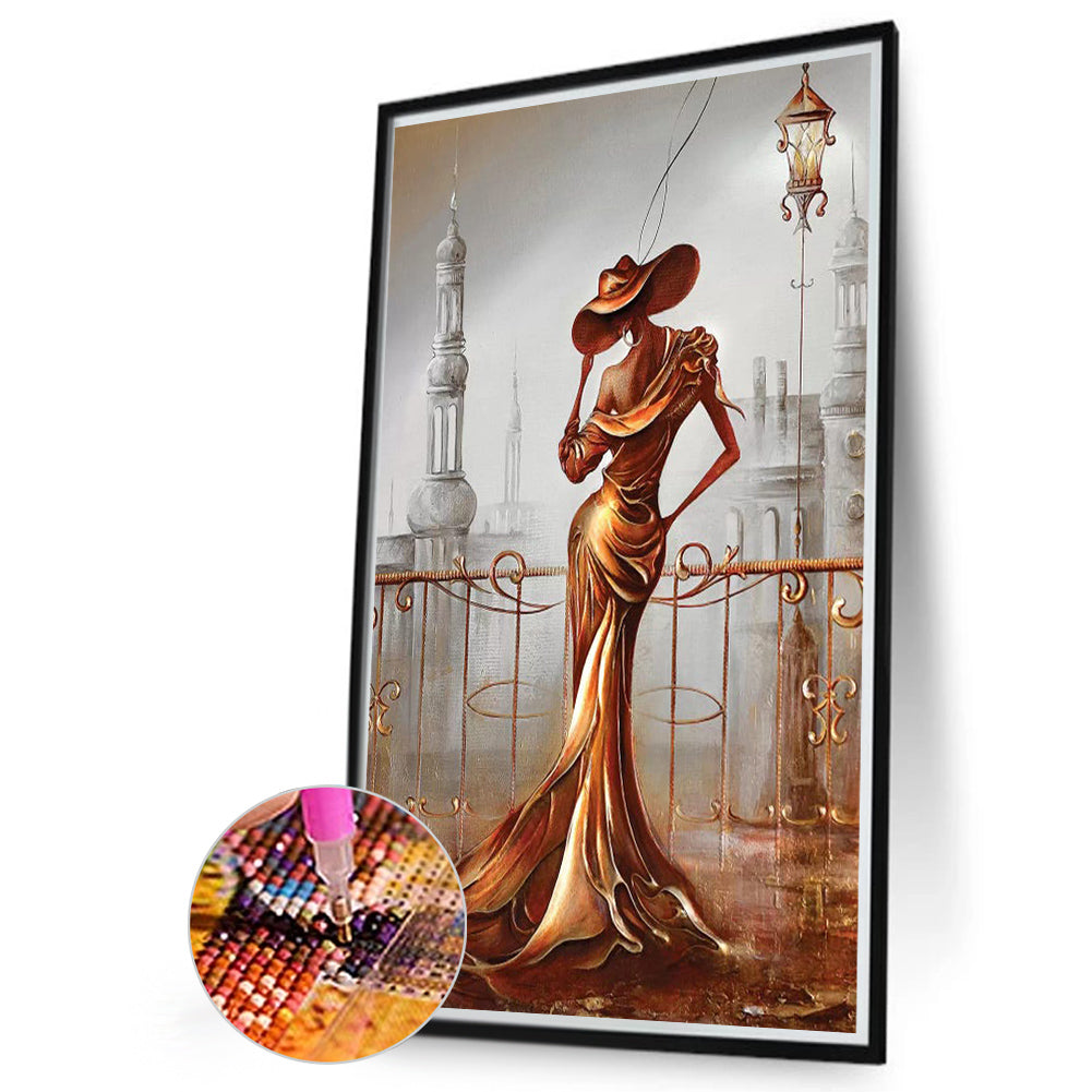 Golden Woman - Full Round Drill Diamond Painting 60*90CM