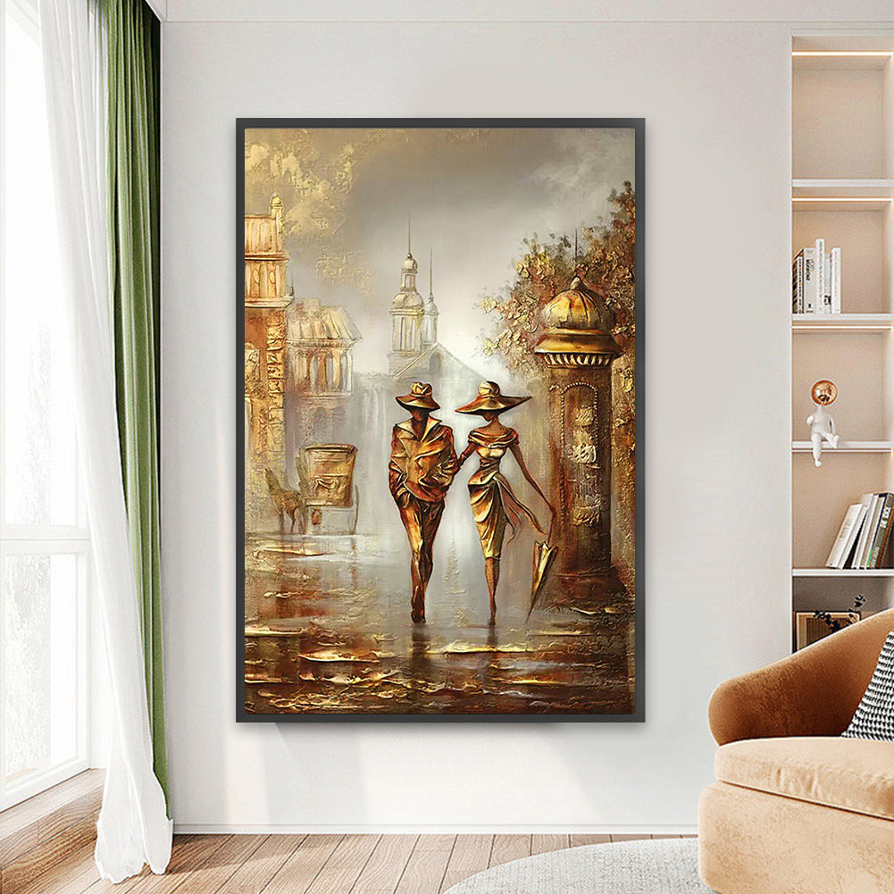 Golden Woman - Full Round Drill Diamond Painting 60*90CM