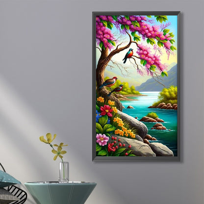 Creek - Full Round Drill Diamond Painting 35*60CM
