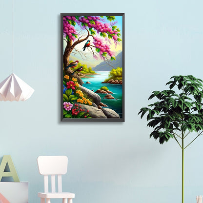 Creek - Full Round Drill Diamond Painting 35*60CM