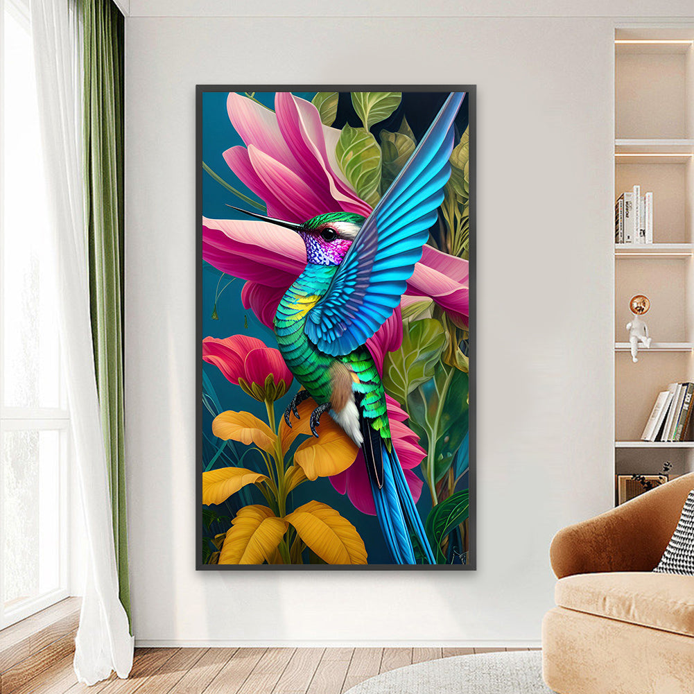 Colorful Bird - Full Round Drill Diamond Painting 45*80CM