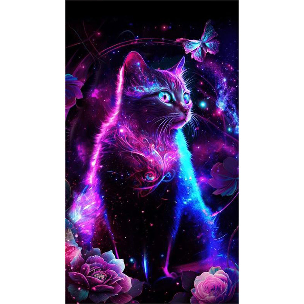 Star Cat - Full Round Drill Diamond Painting 40*70CM