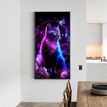 Star Cat - Full Round Drill Diamond Painting 40*70CM