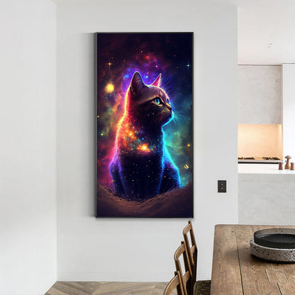 Star Cat - Full Round Drill Diamond Painting 40*70CM