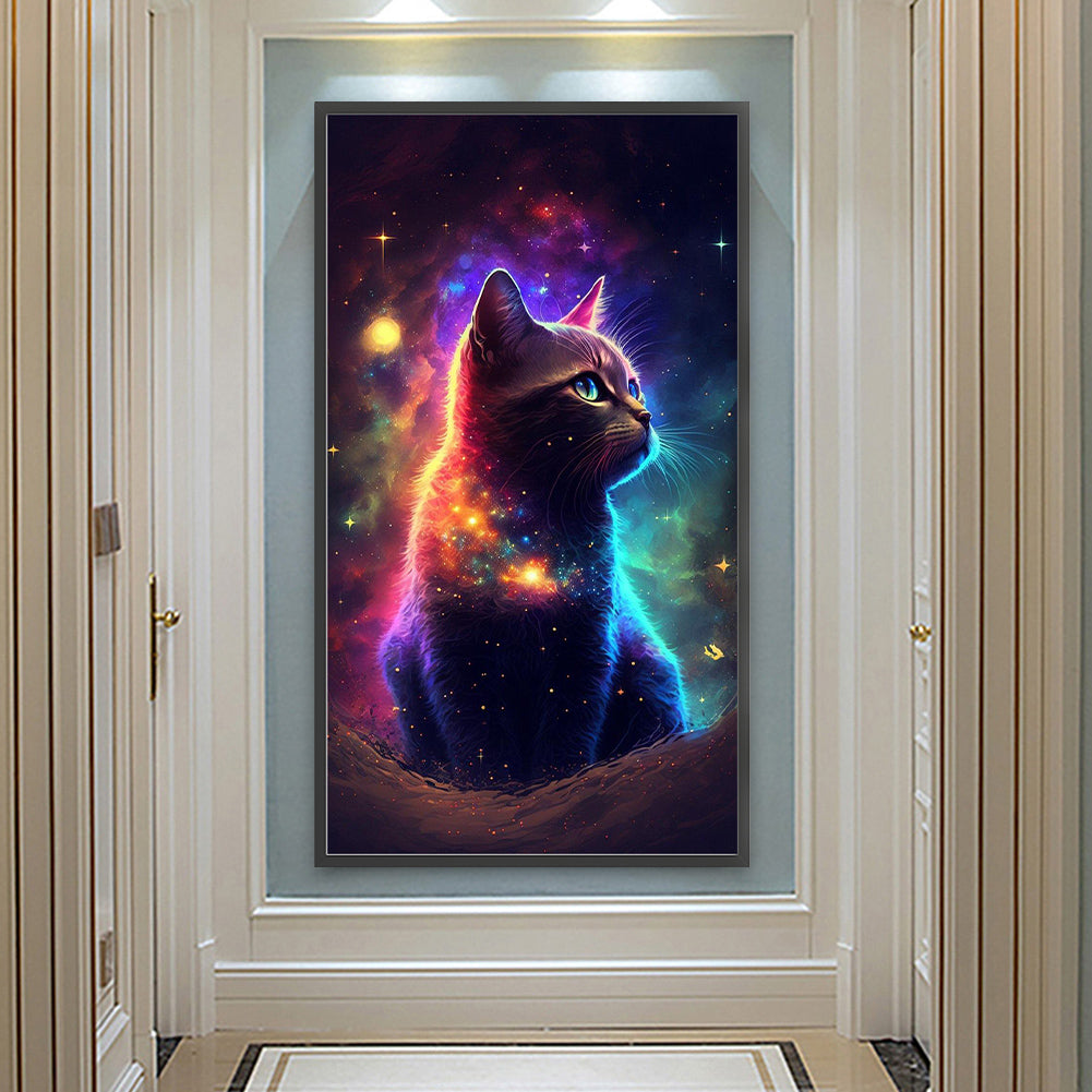 Star Cat - Full Round Drill Diamond Painting 40*70CM