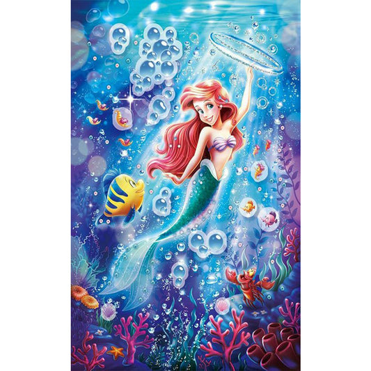 Mermaid Princess - Full Round Drill Diamond Painting 30*50CM