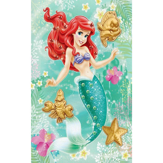 Mermaid Princess - Full Round Drill Diamond Painting 30*50CM