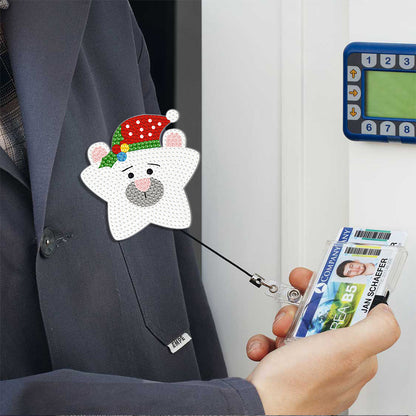 Cute Badge Clip Cartoon ID Card Holders Owl Badge Holder for Office Doctor Nurse