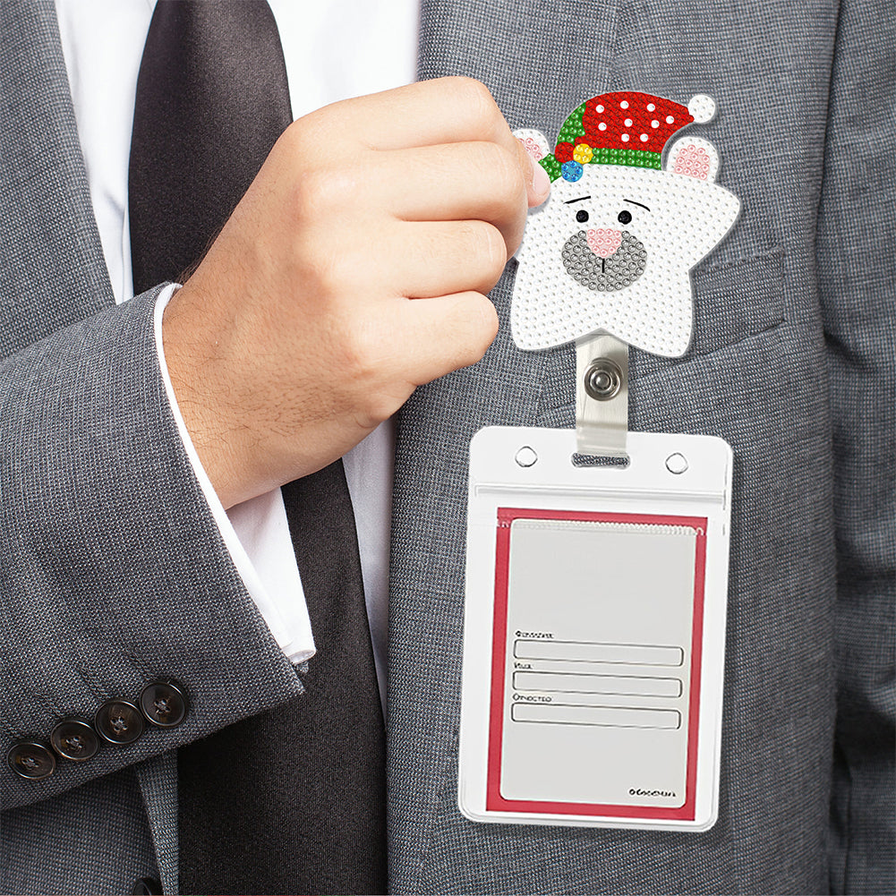 Cute Badge Clip Cartoon ID Card Holders Owl Badge Holder for Office Doctor Nurse