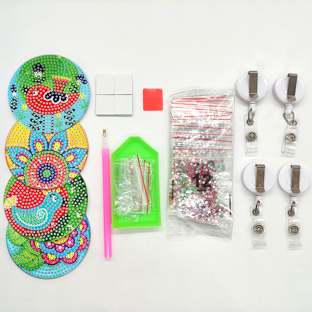 Cute Badge Clip Cartoon ID Card Holders Owl Badge Holder for Office Doctor Nurse