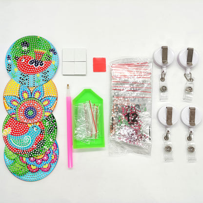 Cute Badge Clip Cartoon ID Card Holders Owl Badge Holder for Office Doctor Nurse