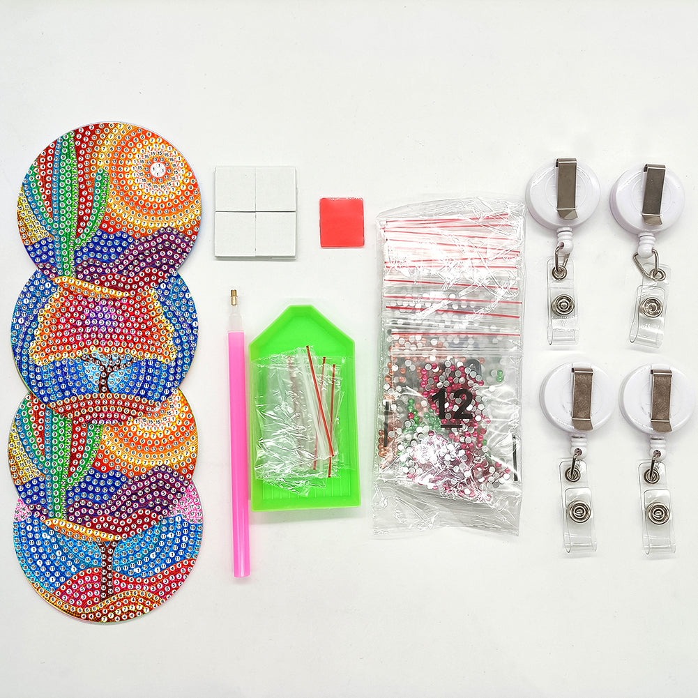 Cute Badge Clip Cartoon ID Card Holders Owl Badge Holder for Office Doctor Nurse