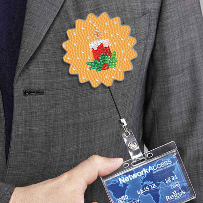 Cute Badge Clip Cartoon ID Card Holders Owl Badge Holder for Office Doctor Nurse