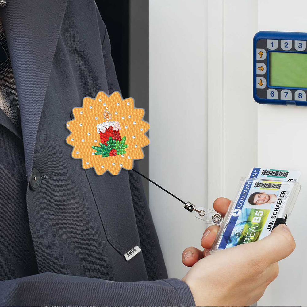 Cute Badge Clip Cartoon ID Card Holders Owl Badge Holder for Office Doctor Nurse