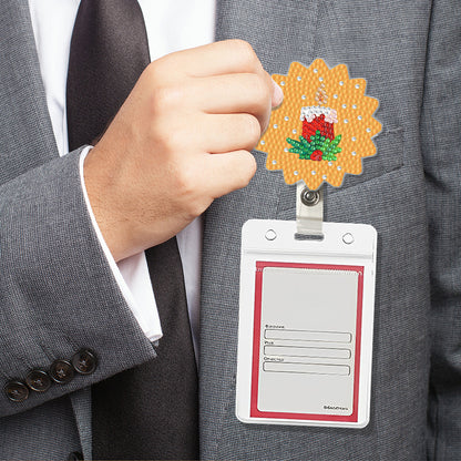 Cute Badge Clip Cartoon ID Card Holders Owl Badge Holder for Office Doctor Nurse