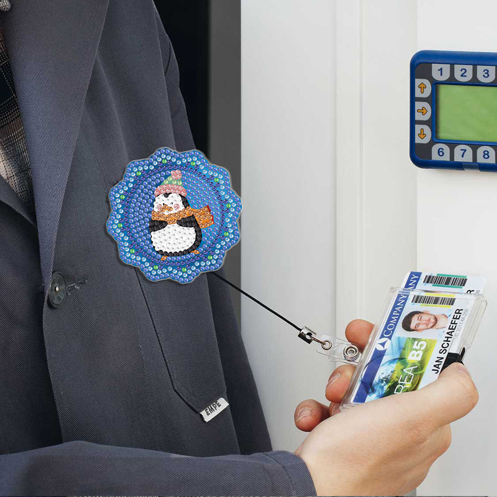 Cute Badge Clip Cartoon ID Card Holders Owl Badge Holder for Office Doctor Nurse