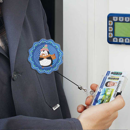 Cute Badge Clip Cartoon ID Card Holders Owl Badge Holder for Office Doctor Nurse