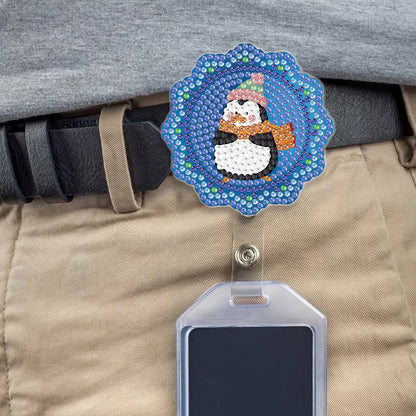 Cute Badge Clip Cartoon ID Card Holders Owl Badge Holder for Office Doctor Nurse