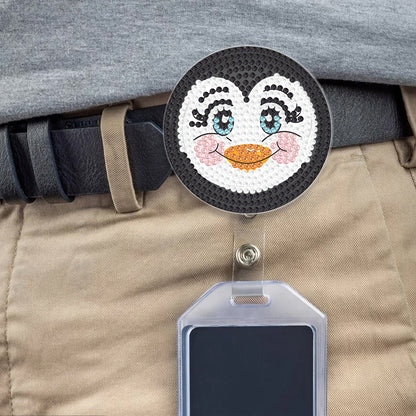 Cute Badge Clip Cartoon ID Card Holders Owl Badge Holder for Office Doctor Nurse