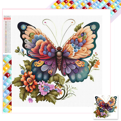 Butterfly - Full Square Drill Diamond Painting 30*30CM