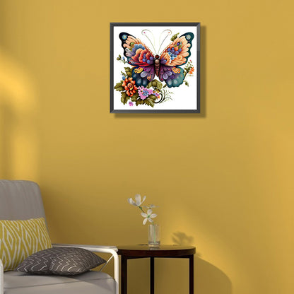 Butterfly - Full Square Drill Diamond Painting 30*30CM