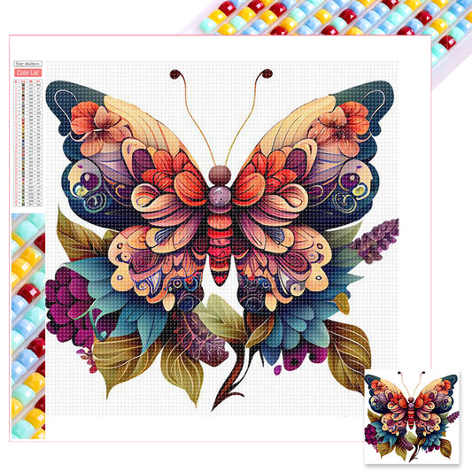 Butterfly - Full Square Drill Diamond Painting 30*30CM