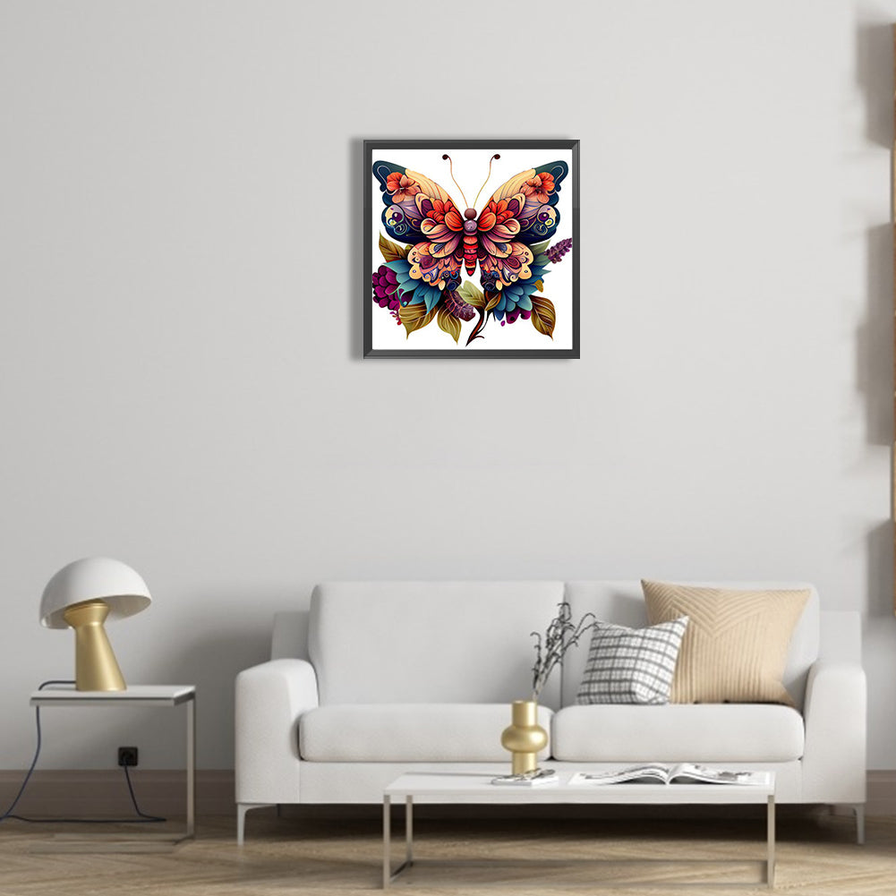 Butterfly - Full Square Drill Diamond Painting 30*30CM