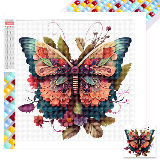 Butterfly - Full Square Drill Diamond Painting 30*30CM