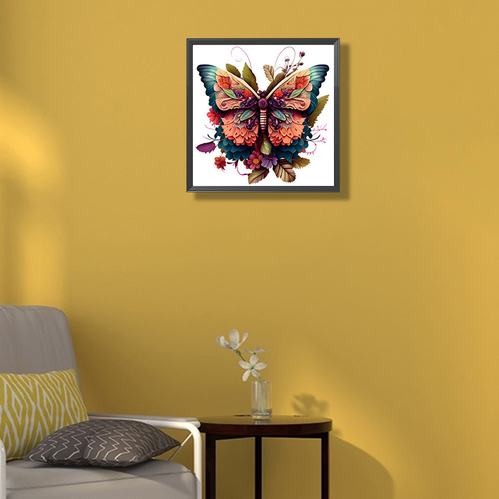 Butterfly - Full Square Drill Diamond Painting 30*30CM