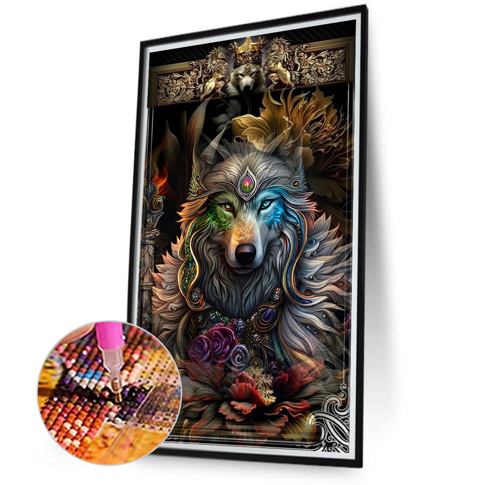 Wolf - Full Round Drill Diamond Painting 40*70CM