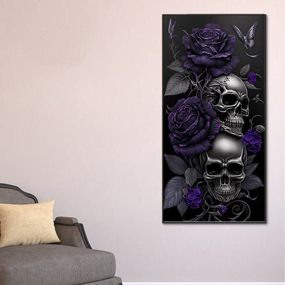 Dark Skull - Full Round Drill Diamond Painting 40*80CM