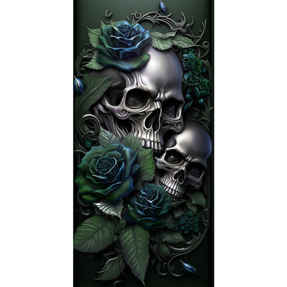 Dark Skull - Full Round Drill Diamond Painting 40*80CM
