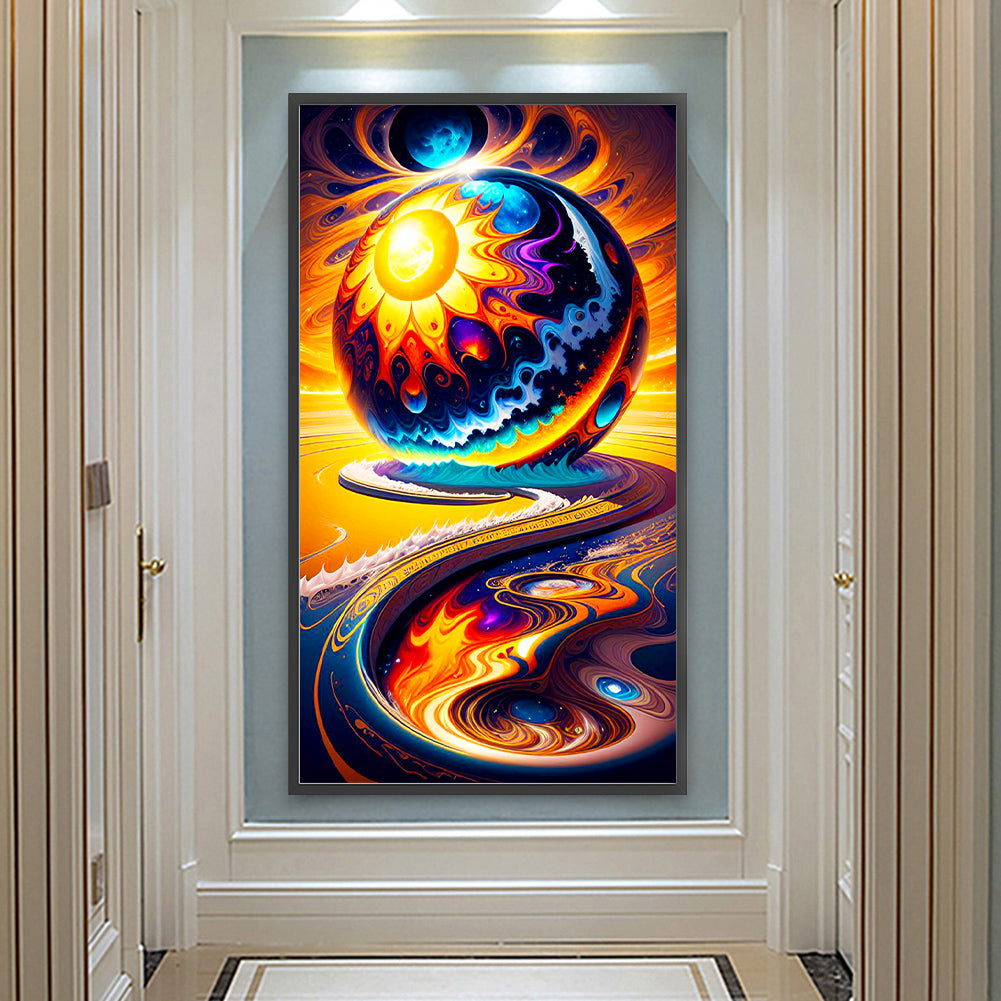 Metal Sand Ball River - Full Round Drill Diamond Painting 40*70CM