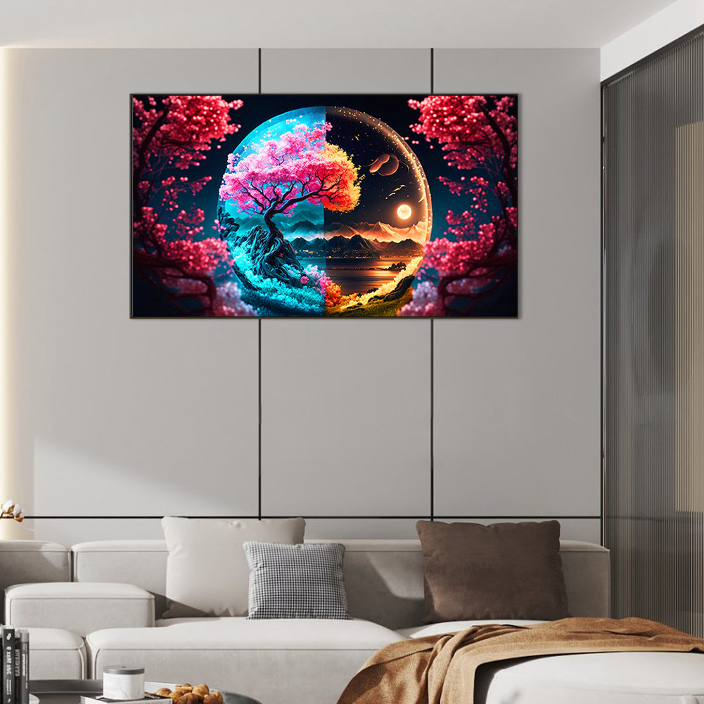 Night View - Full Round Drill Diamond Painting 70*40CM