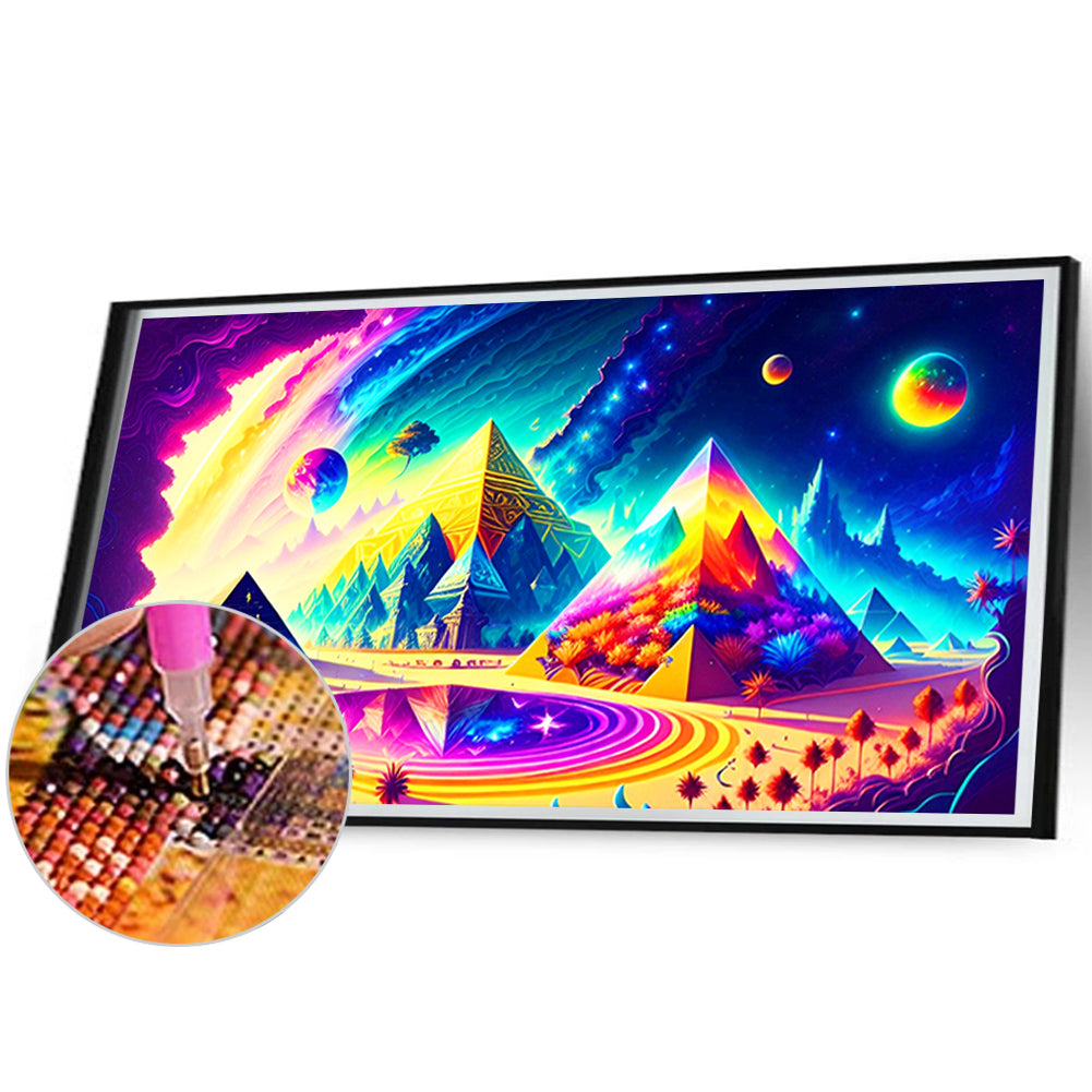 Pyramid - Full Round Drill Diamond Painting 70*40CM