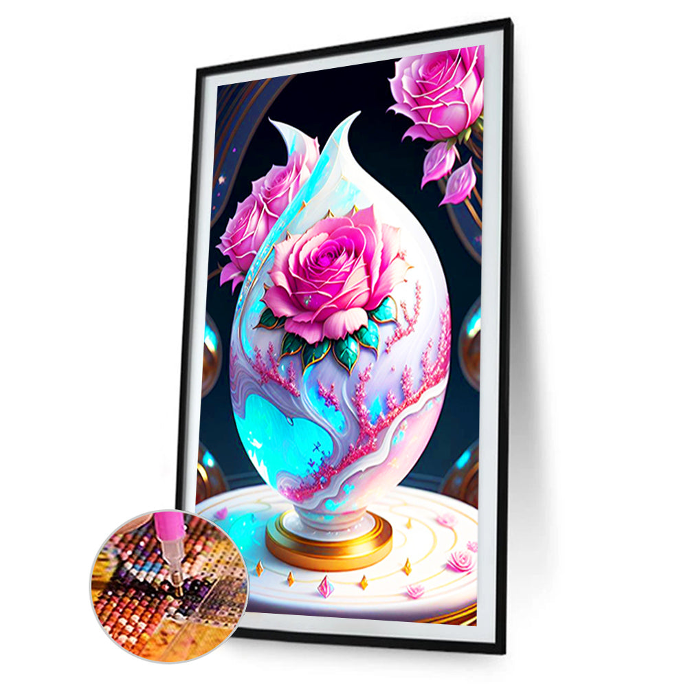 Rose China - Full Round Drill Diamond Painting 60*100CM